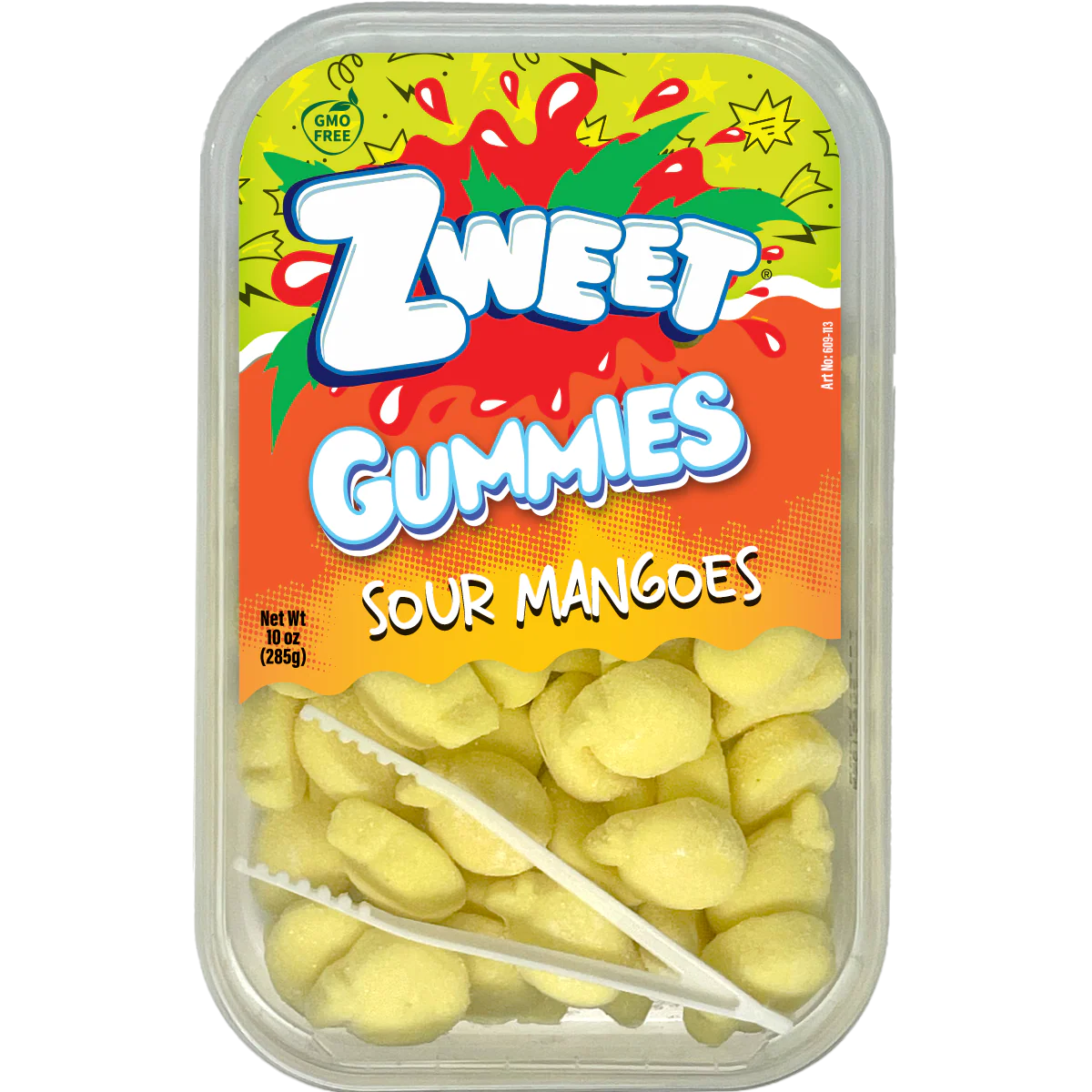Sour Gummy Mangoes | 10 oz | Zweet: Pack of 1