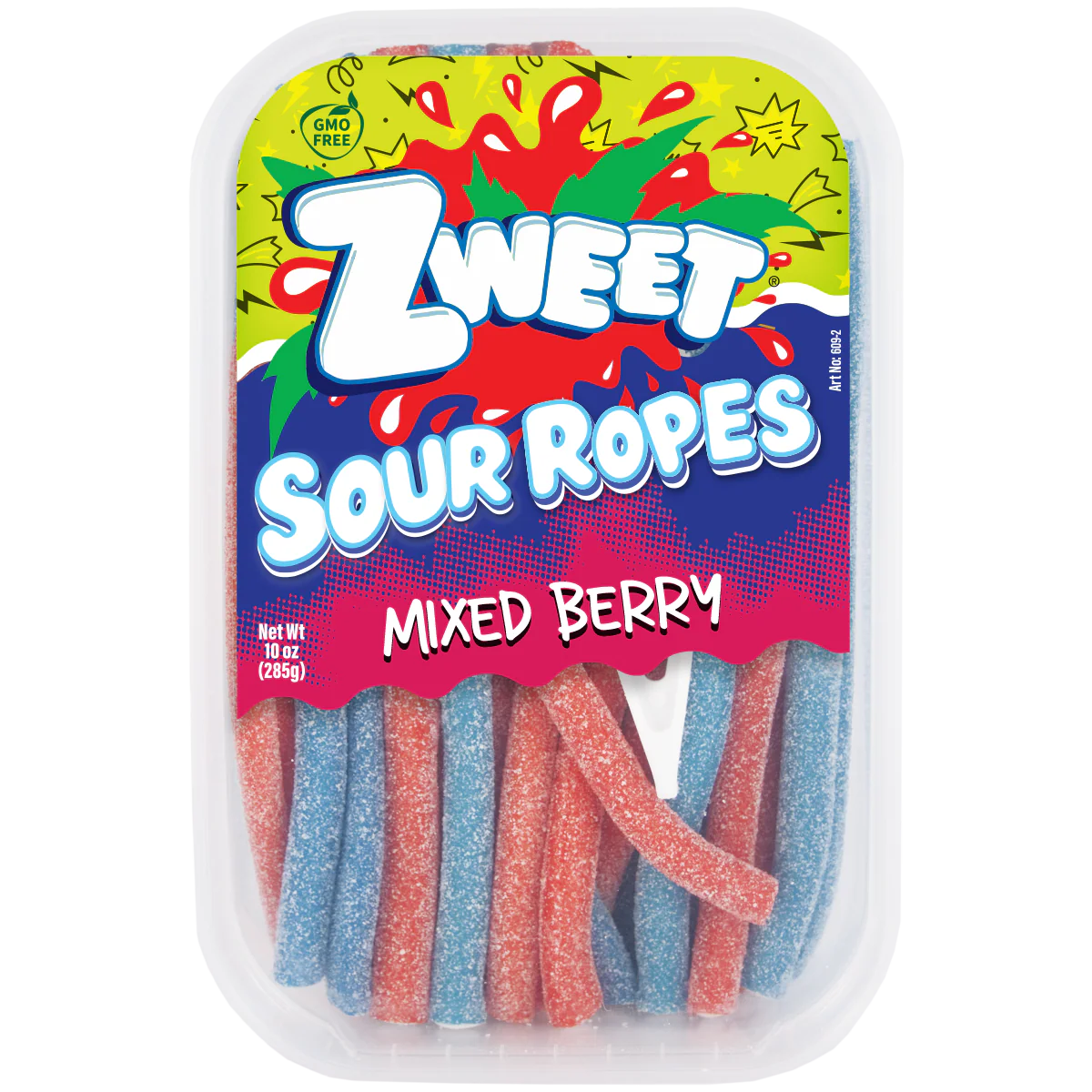 Sour Mixed Berry Ropes | Zweet | 10 oz