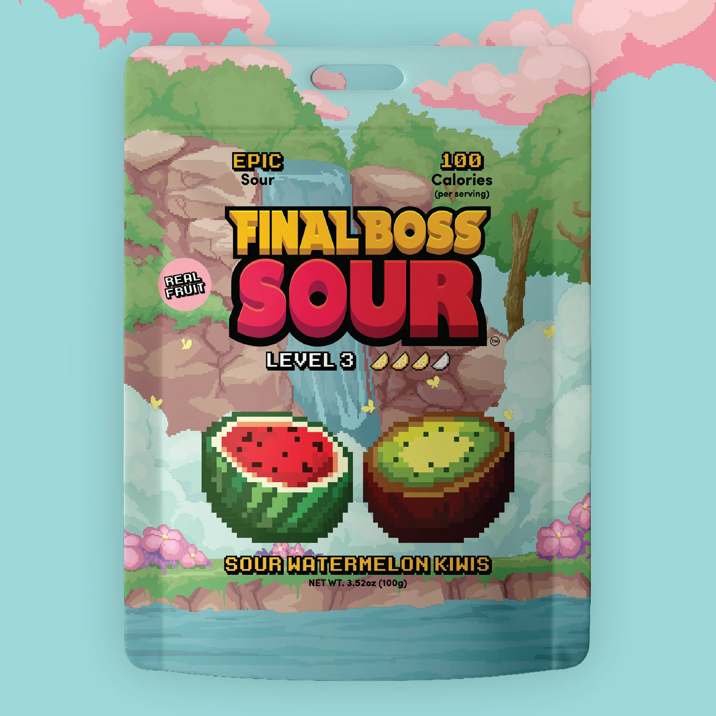Sour Watermelon Kiwis (Level 3) (4-Pack) - Dried Fruit Candy