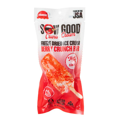 Sow Good Crunch Freeze Dried Ice Cream Berry Crunch Bar