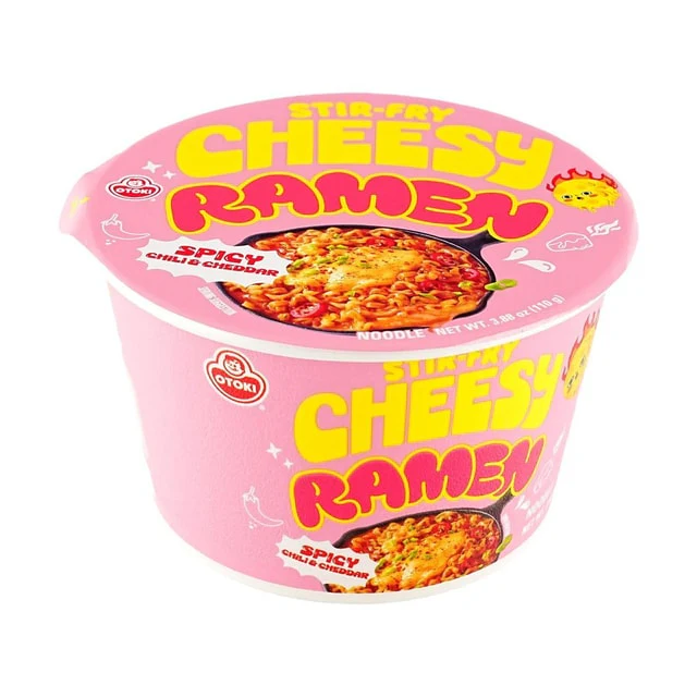 Stir Fry Cheesy Ramen - Spicy Chilli & Cheddar