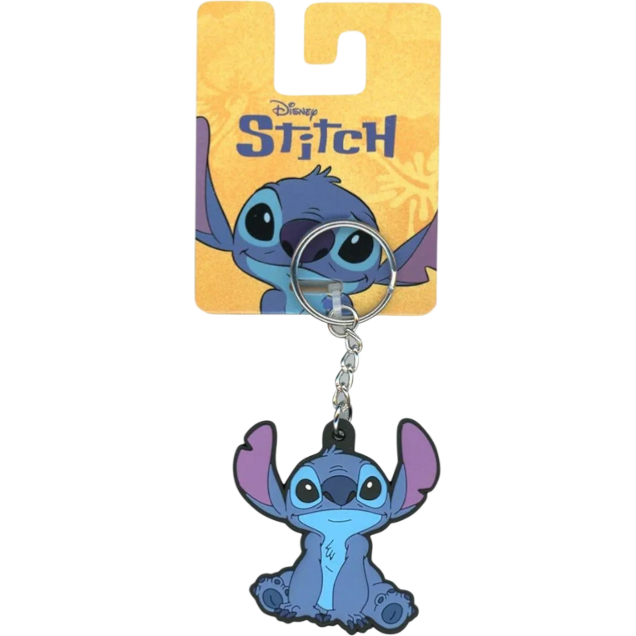 Stitch Lasercut Rubber Keychain