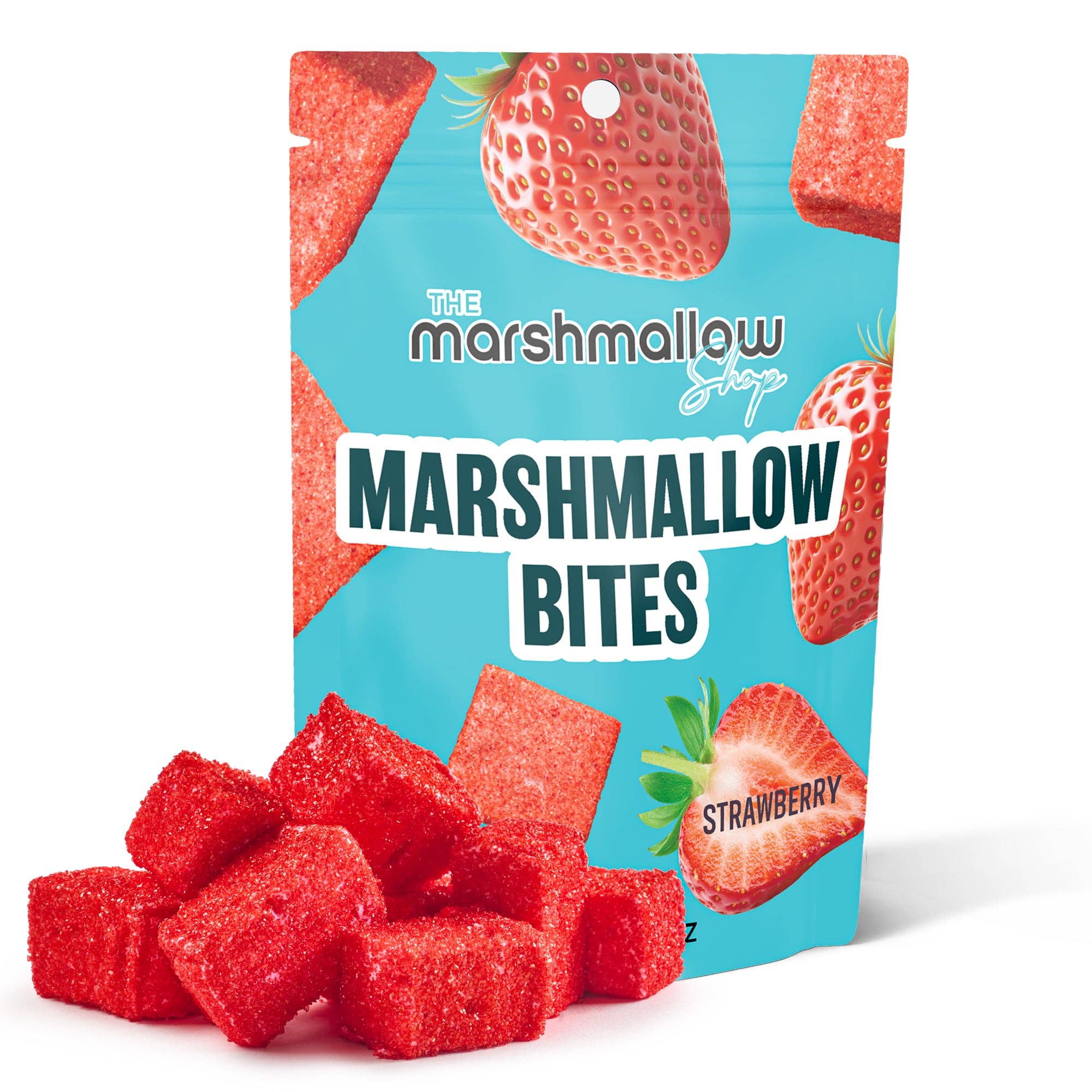 STRAWBERRY MARSHMALLOW BITES - 4 Oz