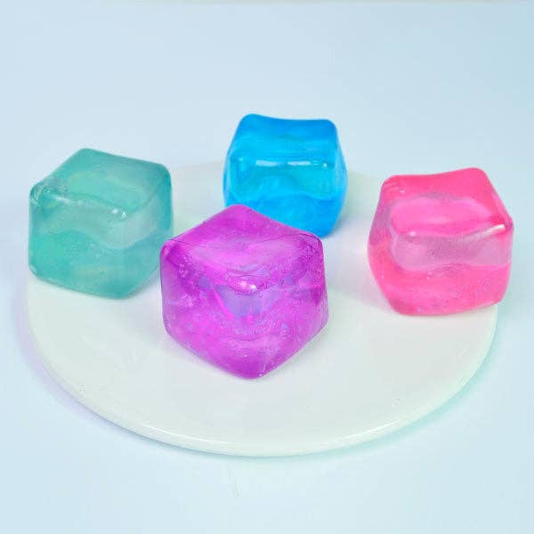 SugarSqueez Cube Squishy Fidget Sugar Stress Ball (1pc) Assorted Colors - Image 4