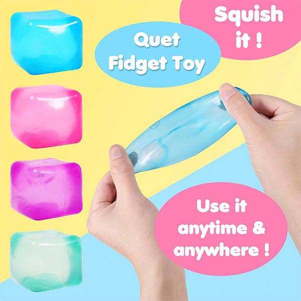 SugarSqueez Cube Squishy Fidget Sugar Stress Ball (1pc) Assorted Colors - Image 5