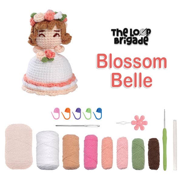 The LOOP Brigade: DIY Crochet Plush Toy Complete Kit For Beginners - Blossom Belle the Bouquet Doll - Image 5