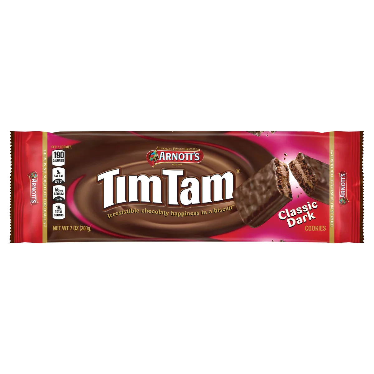 Tim Tam Classic Dark Cookies 200g - Australia (Case of 12)