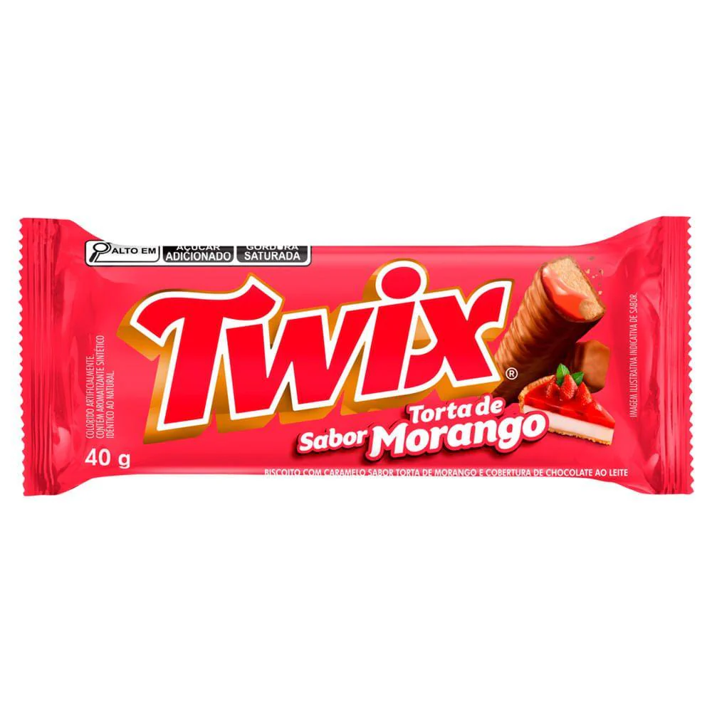 Twix Torta de Sabor Morango