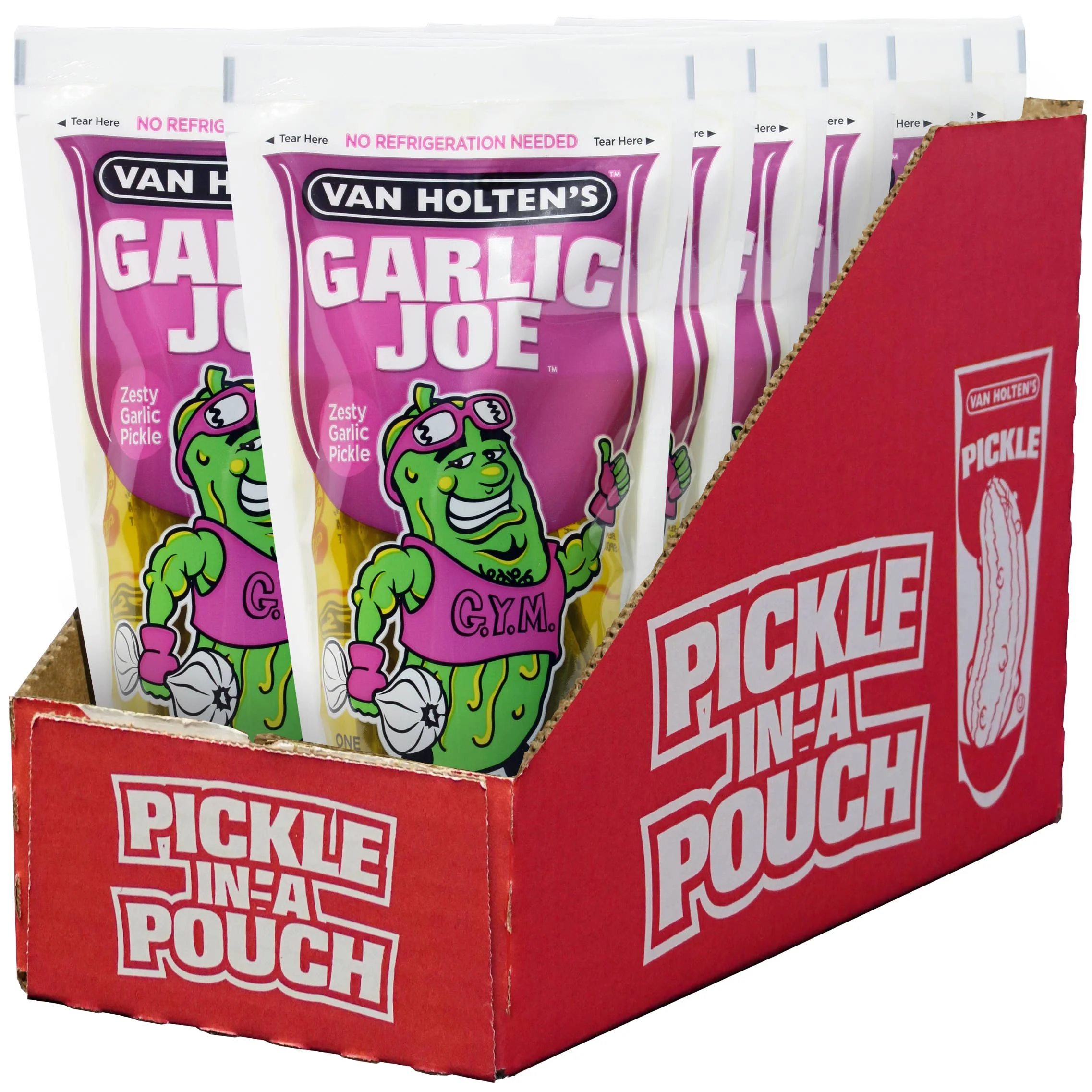 Van Holten's Garlic Joe Pickle Pouch, 12ct