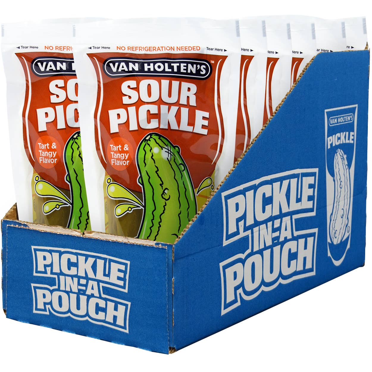 Van Holten's Large Sour Pickle Pouch, 12ct