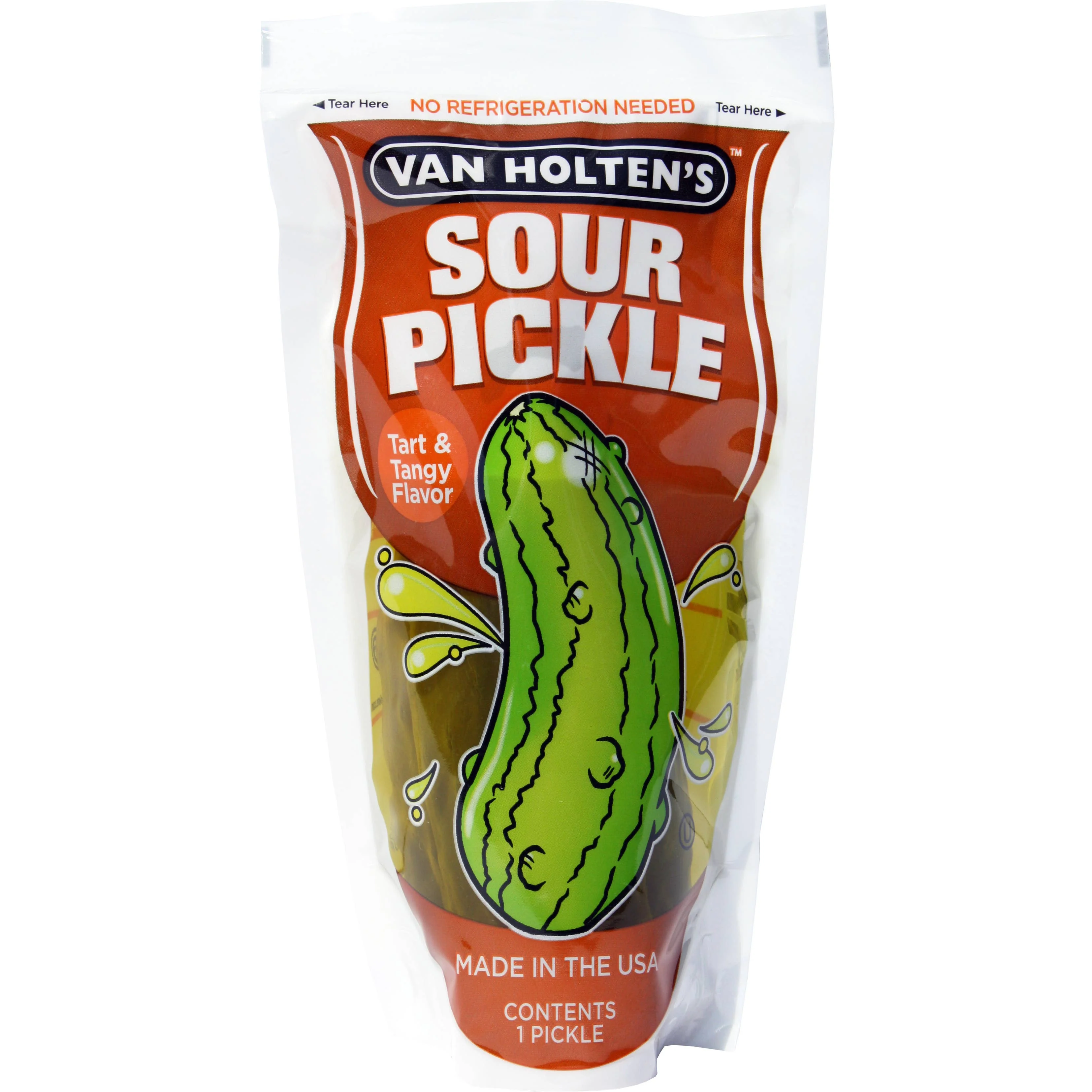 Van Holten's Large Sour Pickle Pouch, 12ct - Image 2