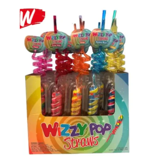 Wizzy Pop Straws 50g x 20ct: Default Title