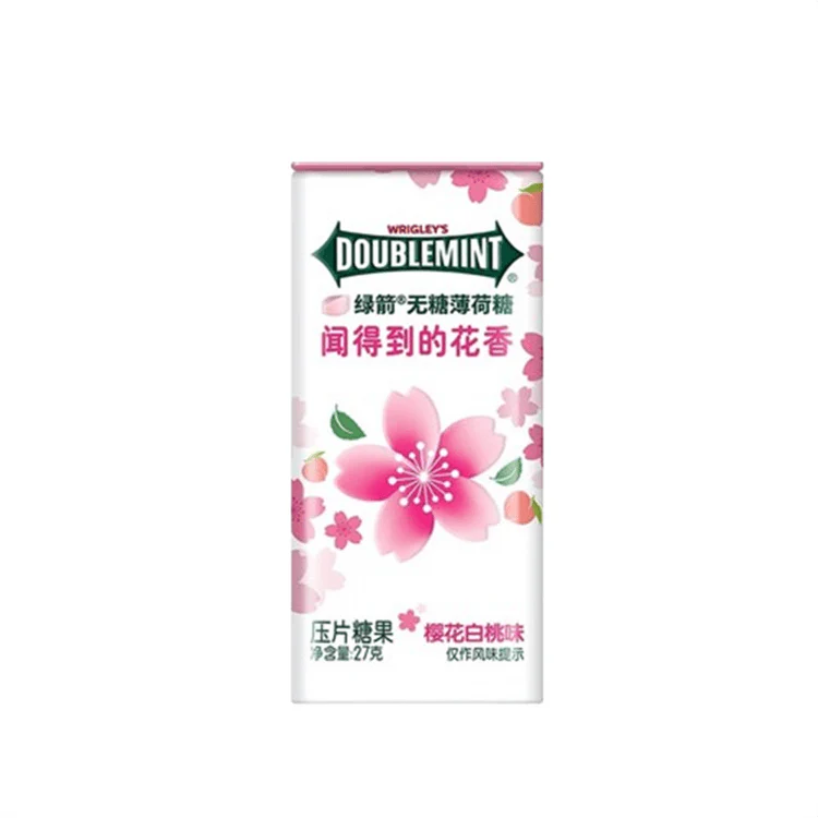 Wrigley Doublemint Cherry Blossom and White Peach.
