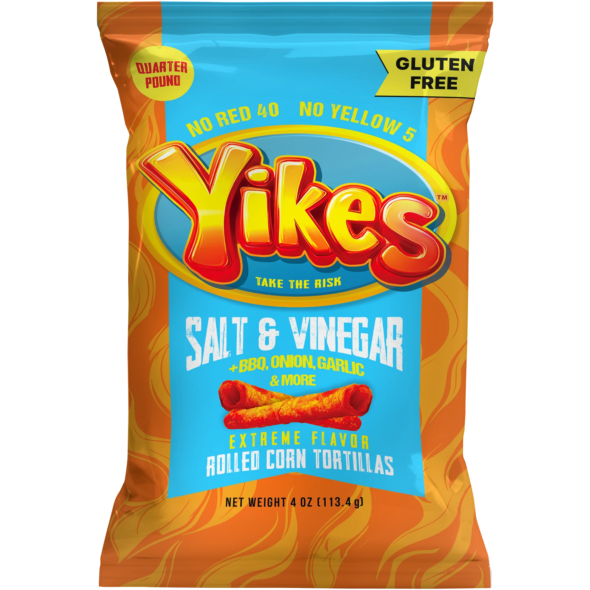 Yikes Salt & Vinegar Rolled Corn Tortillas - 4oz