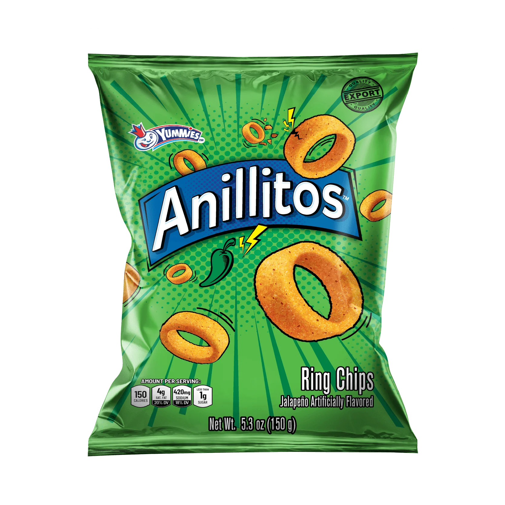 Yummies Anillitos Jalapeño Ring Chips